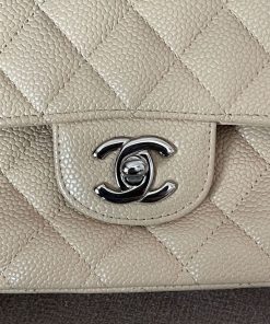 Alternative view of Chanel Medium Double Flap Beige Caviar